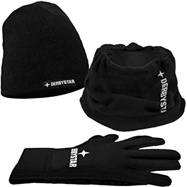 Derbystar Unisex – Erwachsene Winter-Set v22, Schwarz, 9