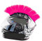 Altsuceser Helme Mohawk Perücke, Selbstklebende Mohawk Motorradhelme, Mohawk Synthetische Perücken für Fahrrad Ski Snowboard Helme, Wiederverwendbares Design Rosa