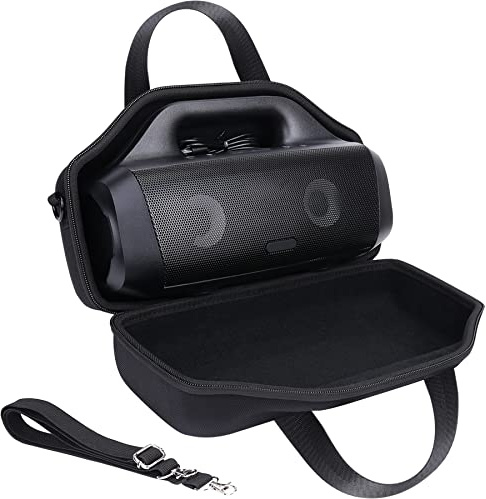 co2CREA Harte Schutzhülle für Anker Soundcore Motion Boom Lautsprecher | Hartschalen-Schutztasche mit Schultergurt für Outdoor-Ausflüge und Reisen