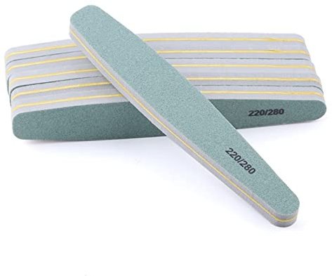 CADENABEAR Lima per Unghie 12 Pz/Carta vetrata File per Unghie 100/180 Doppio Lato Levigatura tampone Blocco del chiodo Gel File per Unghie Gel Strumenti di macinazione Strumenti Manicure Nail Art