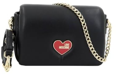 Love Moschino Damen Schultertasche, Schwarz