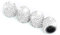 CGEAMDY 4 PCS Universal Auto Ventilkappen, Kristall Diamant Ventilkappen, Kristall Strass Autoreifen Kappen, Reifenventil Staubkappen Fahrradreifenventilkappen (Weiß)