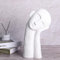 XIAOMAGG Weiße Keramikskulptur Der Denker, 38 cm hoch zeitgenössischer Stil – Heimdekoration