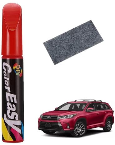 KOAHDE DIY Car Scratch Remover Touch Up Pens,Car Scratch Repair Pen,Car Paint Scratch Repair Pen,Auto Paint Repair Pen Brush,Car Paint Scratches Repair Pen Brush,Car Touch-Up Pen,Red,1PC
