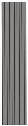 Tuda Grass Direct Luxury Acoustic Wall Series 2 Wide Slatted 3D Wood Veneer Panels - 240cm x 60cm - Grey