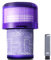 keluke V11 Filtro di ricambio per Dyson V11 Torque Drive, V11 Animal V11 Complete V11 Extra V15 Detect Sottomarini Aspirapolvere, ricambio # 970013-02, 1 confezione filtro e 1 spazzola pulita, viola,