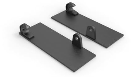 Joma-Tech | Euro Koppelplatten gerade | S355 Stahl | 180x500 mm | 1 Paar (2 Stück) | für Rad- & Teleskoplader