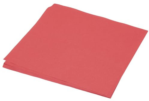 QUARKZMAN 50 Blatt Origami Papier, doppelseitiges Bastelpapier leuchtendes Rot 25 x 25 cm Bastelpapier Set 70 g/m², Faltpapier Quadratisch für DIY, Schul-Kunsthandwerksprojekte