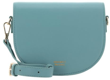 SEIDENFELT MANUFAKTUR Heby Saddle Bag Dusty Aqua/Gold