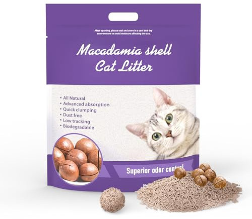 MAISON ARTS 100% Natürliches Klumpendes Feine Tofu Katzenstreu für Sensitive Katzenpfoten geeignet 2.72 KG in der Toilette entsorgbar Geruchsneutral und Staubfrei (1 x 5 L)