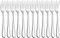 ALLBASA Fourchettes, Fourchette de table, Fourchette viande Cuisine, Fourchette a steak en acier inoxydable, Couverts de Table (Lot de 12pcs, Fourchette)