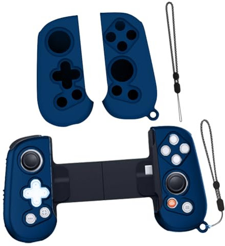 Fiorky Handle Protective Case for Backbone One Mobile Gaming Controller 1st 2nd Gen, A-nti-Scratch Silicone Grip Case Cover with Lanyard Snug Fit Protective Tough Case Extra Grip Cover