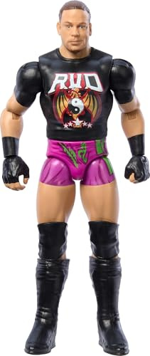 Mattel WWE Rob Van Dam Actionfigur, Main Event Serie #151, 15,2 cm, Sammlerstück mit 10 Artikulationspunkten & lebensechtem Look