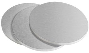 Genérico 10 Piezas 5052 Placa de Aluminio Plancha, 80mm*2mm Redondo Aluminio Chapa de Aluminio Plata Hoja de Aluminio Fino