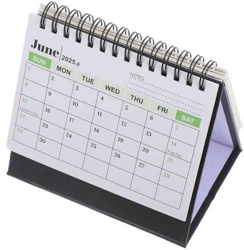 STOBOK Kleiner Tischkalender Stehend Minimalistischer Lunar Kalender Schreibtisch Planer Kreatives Design Für Büro Zuhause Und Schule