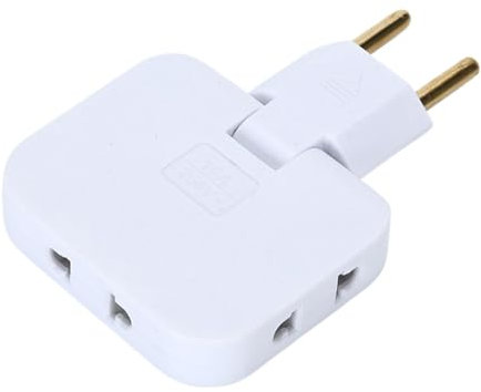Toma de expansión de pared, adaptadores de enchufe, Divisor de enchufes múltiples de 3 vías, protección contra sobrecargas portátil versátil 2500W, punta giratoria de 180 grados, extensor de salida
