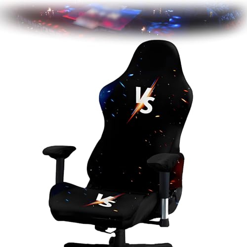Tedkoo Housses de Chaise de Gaming, Housse de Fauteuil en Polyester élastique pour Le Bureau, l'ordinateur, Le Jeu(Gaming Motif C)