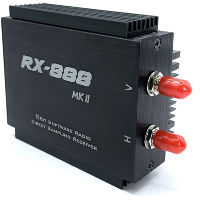 Juqoyue Neues RX888 MKII 16-Bit-SDR-Empfängerradio LTC2208 ADC-Upgrade RX888