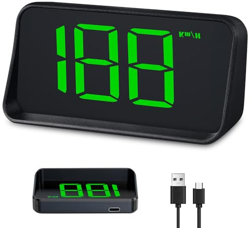 PORFOYO M2 Auto Head Up Display, HUD Tachometer-Projektor, Head Up Display Auto, Auto HUD Heads Up Display mit Auto Sensing Helligkeit, GPS Digitaler Tachometer Anzeige KMH, 10Hz Bildwiederholrate