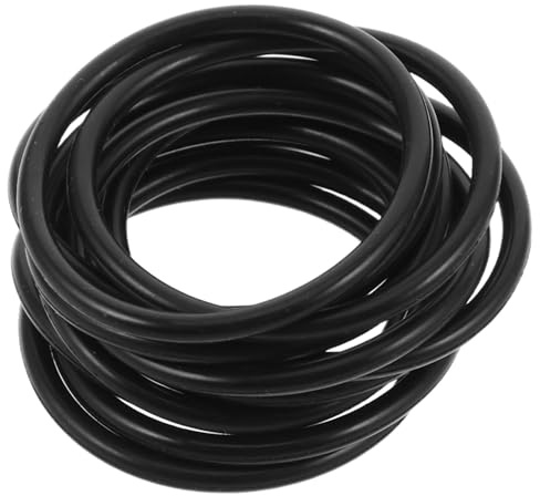 Rubber Shock Mount Bands Replacement 12pcs for Condenser Mic Holder | Universal Elastic Rings, Anti-vibration Design for Live Broadcasts and Outdoor Interviews, Black