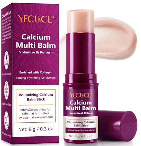 Calcium Multi Balm Stick – Koreanischer All-in-One Pflegestick mit Collagen. Feuchtigkeitsspendend, straffend und Anti-Aging für Augen, Hals & Gesicht