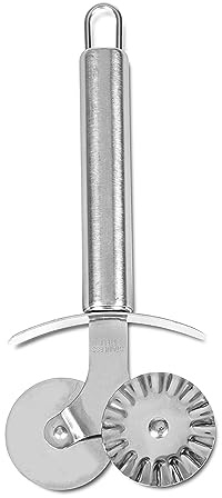 Städter 508033 Doppeltes Teigrad Circa, Edelstahl, Silber, 18.5 x 10 x 1 cm