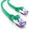 deleyCON 3,0m Cable de Red CAT7-10 Gigabit - Cable de Conexión RJ45 Cable Ethernet (Cobre, Blindaje SFTP PiMF) - para Highspeed LAN DSL Switch Modem Router Patchpanel CAT7 CAT6 CAT5 - Verde