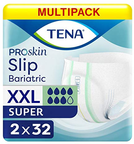Multipack 2X TENA Slip Bariatric Super XXL (2900ml) 32 Pack Incontinence Protection