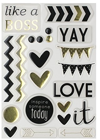 Vaessen Creative 500602-001 Epoxy Sticker, Mehrfarbig, One Size