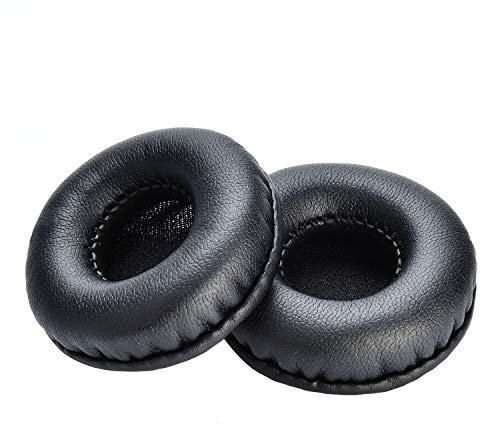 Yizhet 1 par Almohadillas Auriculares 50mm Almohadillas Cascos de Repuesto Espuma de Repuesto Universal Cojín para Auriculares Esponja de Cuero Cojines para 5 cm Auriculares (47-50mm)