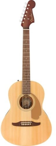 Fender Sonoran Mini Guitarra Acústica, Natural, con Estuche de Transporte