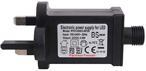 Adaptateur Christmas Concepts® 25V 3,6W sans Fil - Convient aux lumières de Noël