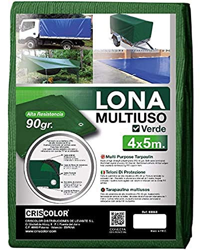 CRISCOLOR Lona multiuso 4x5m VERDE