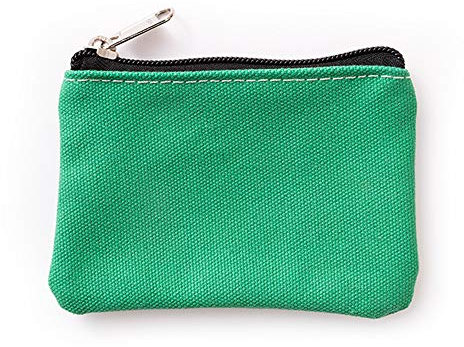 Hibate Canvas Schlüsseletui Schlüsseltasche Schlüsselmäppchen Klein für Herren Damen (Grün)