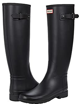 Hunter Moda Stivale Alto Raffinato Donna, Nero, 40 EU