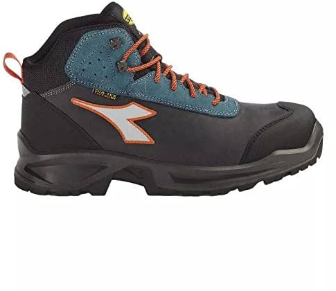 Diadora Sport Diatex Mid S3 Wr Ci Src, Mocassino Uomo, Grigio Castello Blu Lunare, 44 EU