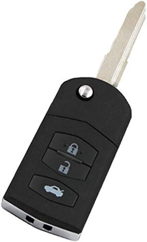 New 3 Button for MAZDA 2 3 5 6 RX8 MX5 FLIP REMOTE KEY FOB CASE WITH BLADE A71