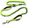 Mighty Paw Hands Free Bungee Leash 2.0 | 4’ Dog Lead W/Dual Padded Traffic Handles for Running, Hiking & Jogging. Wearable Belt (27-48” Waistband) W/ 2 Attachment Loops. Pets Up to 150lb (Green)