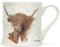 Bree Merryn Tasse à thé/café en porcelaine fine Harmony Vaches Highland Farm 8,5 x 8 cm