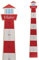 Personalisierte Kinder Holz Messlatte 'Leuchtturm' aus Birkenholz mit Wunschnamen, Messlatte Kind Motiv Leuchtturm mit Namen, ca. 15 x 100 cm