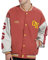 GIJOVANA College Jacke Herren mit Stickerei Übergangsjacke Damen Sportjacke Baseball Jacken Herbst Winter(Rosa,XL)