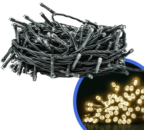 Status Arboga Cluster Lights – 480 LED Warm White String, 10 m Cable (6.9 m Lit), 8 Functions, IP44 (ARBOGA480MWW6)