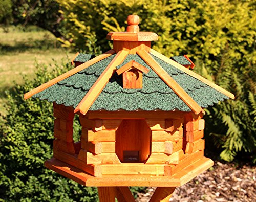 Vogelhaus mit Bitumenschindeln Typ 4 (XL grün)