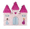 P'TIT CLOWN - 22906 - Pinata Schloss - Einfaches Befüllen - Dekorationszubehör für Kindergeburtstage, Kirmes, Feiern - Karton, Papier - Weiß - 47 x 52 x 10 cm