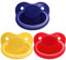 LittleForBig Generation 1 Schnuller 3 Paci Pack- Dunkelblau,Rot und Gelb