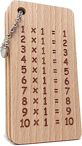 1x1 Lernkarten aus Holz - Lernhilfe für Schüler aus unbehandeltem Bucheholz (1x1)