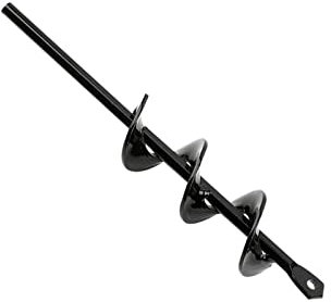 Auger Drill Bit, 4 x 22cm Spiral Auger Bit, Heavy Duty Post Hole Diggers for Garden Planting, Fenceposts