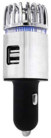 Herklotzn New 2 in 1 Car 2 USB Air Purifier Ionic Purifier Oxygen Bar Ionizer