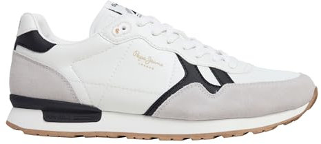 Pepe Jeans Brit Supra Leder Turnschuhe weiß