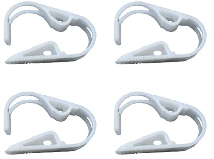 Rohrschelle für Wasserdurchflusskontrolle, 4 Stück, 12–18 mm, Kunststoff, verstellbare Wasserstopp-Klemme, Labor-Quetschventil, Durchflusskontrolle, Schlauchschelle